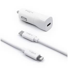 FIXED USB-C PD 18W, + MFi Lightning kábel 1m (FIXCC18-CL-WH) biely