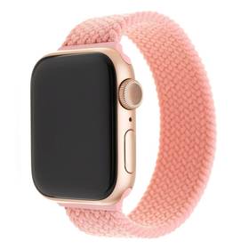 Pasek wymienny FIXED Nylon Strap na Apple Watch 38/40/41 mm, velikost S (FIXENST-436-S-PI) Różowy 