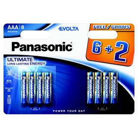 Panasonic Evolta AAA, LR03, blister 6+2ks (LR03EGE/8BW 6+2F)