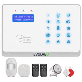Evolveo Salvarix bezdrôtový WiFi&GSM alarm s čítačkou RFID (ALM303)