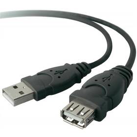 Belkin USB, 1,8m, predlžovací (F3U134b06) čierny