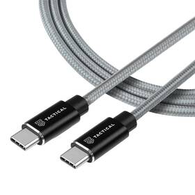 Tactical Fast Rope Aramid USB-C/USB-C 100W 20V/5A 0,3 m šedý