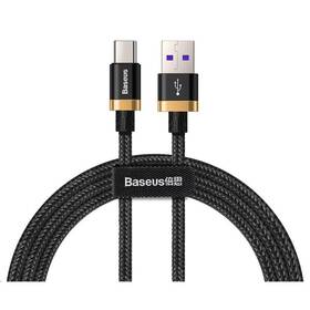 Baseus HW Flash Charge USB/USB-C, 40W, 1m (CATZH-AV1) čierny/zlatý
