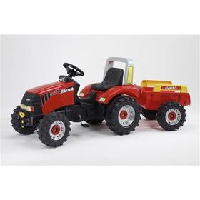 Ciągnik / Traktor FALK Case IH CVX 170 + naczepa Czerwone/Plastik
