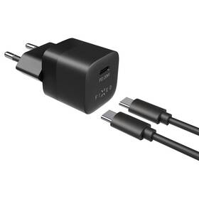 FIXED Mini USB-C PD 20W + USB-C kabel 1m (FIXC20M-CC-BK) černá