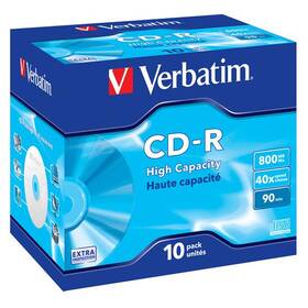 Verbatim Extra Protection CD-R DL 800MB/90min, 40x, jewel box, 10ks (43428)