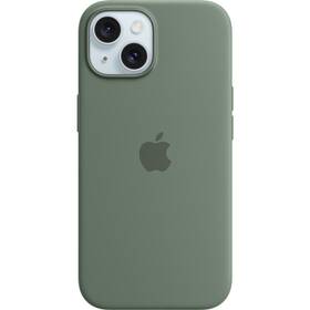 Obudowa dla telefonów komórkowych Apple Silicone Case s MagSafe pro iPhone 15 - cypřišově zelený (MT0X3ZM/A)