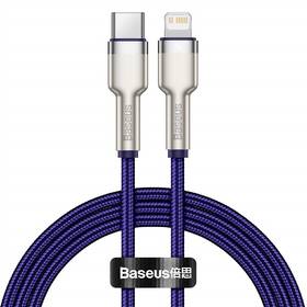 Baseus Cafule USB-C/Lightning PD 20W, 1m (CATLJK-A05) fialový