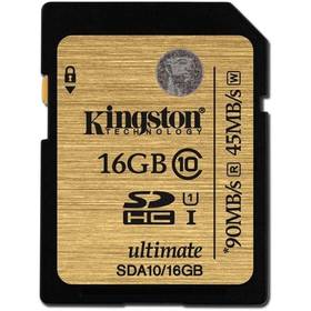 Karta pamięci Kingston SDHC 16GB UHS-I U1 (90R/45W) (SDA10/16GB)
