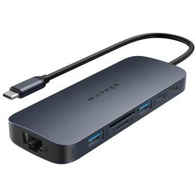 HyperDrive EcoSmart Gen.2 Dual HDMI USB-C 11-in-1 140W PD3.1 Pass-thru (HY-HD4006GL)