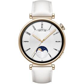 Huawei Watch GT 4 41mm - Gold + White Leather Strap (55020BJB)