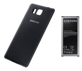 Bateria Samsung dla Galaxy Alpha Extra Battery z klapką 2500mAh (EB-EG850B) (EB-EG850BBEGWW) Czarny