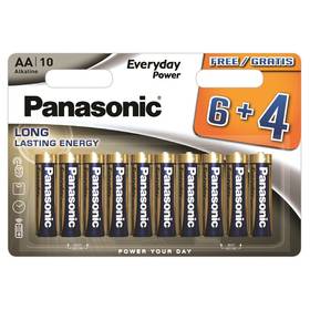 Baterie alkaliczne Panasonic Everyday Power AA, LR06, blistr 6+4ks (LR6EPS/10BW 6+4F)