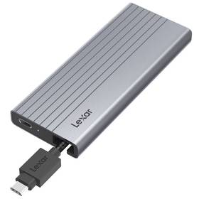 Lexar E10 Box na SSD M.2 NVMe/SATA (LPAE10N-RNBNG) stříbrný