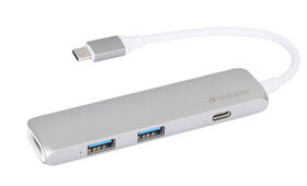 Verbatim USB-C ,2x USB 3.0, HDMI (49540) šedý (vráceno - použito 8800610682)