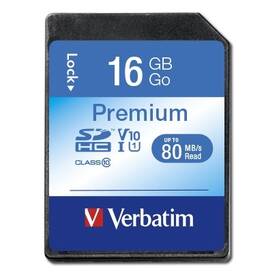 Verbatim Premium SDHC 16GB UHS-I V10 U1 (80R/10W) (43962)