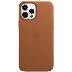 Apple Leather Case s MagSafe pro iPhone 12 Pro Max - sedlově hnědý (MHKL3ZM/A) (lehce opotřebené 8801972202)