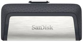 SanDisk Ultra Dual 256 GB OTG USB-C/USB 3.1 (SDDDC2-256G-G46) černý/stříbrný