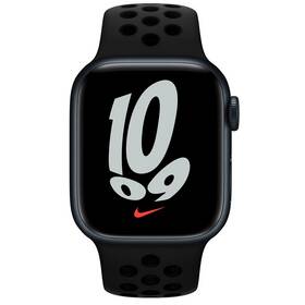 Apple Watch Nike Series 7 GPS, 41mm púzdro z polnočno atramentového hliníka antracitový / čierny športový remienok (MKN43VR/A)