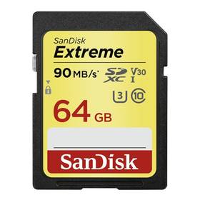 Karta pamięci SanDisk SDXC Extreme 64GB UHS-I U3 (90R/40W) (SDSDXVE-064G-GNCIN) Czarna