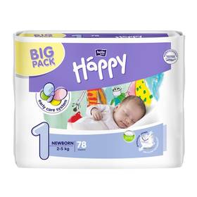 Pieluszki Bella Baby Happy Pieluszki New Born Big Pack 78 szt.