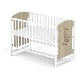 Drewniane łóżeczko dla dziecka Baby Sky MIKI 102 dąb