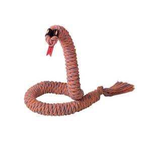 Hračka Nobby Snake Medium provaz na hraní 98cm oranžová