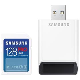 Samsung SDXC PRO+ 128GB UHS-I U3 (180R/130W) + USB adaptér (MB-SD128SB/WW)