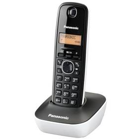 Telefon stacjonarny Panasonic KX-TG1611FXW (362993) Szary /Biały