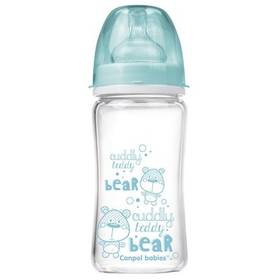 Canpol babies EasyStart PURE glass 240 ml modrá