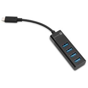 Connect IT USB-C, 4 porty USB 3.0 (CHU-6050-BK) černý (vrácené zboží 8800989122)