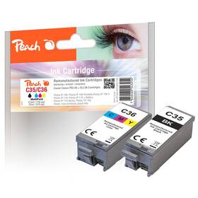 Peach PGI-35/CLI-36 MultiPack, 1x8, 5ml; 1x11ml, kompatibilný (321198)