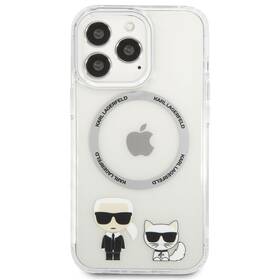Karl Lagerfeld MagSafe Karl and Choupette na Apple iPhone 13 Pro (KLHMP13LHKCT) priehľadný
