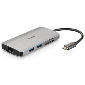 D-Link USB-C/HDMI, 3x USB 3.0, RJ45, USB-C, SD, Micro SD (DUB-M810)