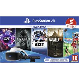 Gogle do wirtualnej rzeczywistości Sony PlayStation VR + kamera + 5 gier (VR Worlds, Skyrim, Resident Evil 7, Everybodys Golf, Astrobot) (PS719999102)