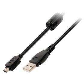 VALUELINE USB 2.0 USB-A Male / Olympus 12-Pin Male, 2m (VLCP60802B20) černý (vrácené zboží 8800489565)