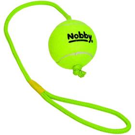 Zabawka dla zwierząt Nobby piłka tenisowa L 7,5 cm z liną 70 cm