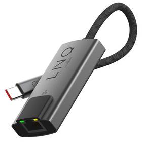 Redukcja Linq byELEMENTS USB-C/RJ45, 2.5Gbe (LQ48023) Szary 
