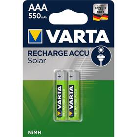 Batéria nabíjacia Varta Solar, HR03, AAA, 550mAh, Ni-MH, blistr 2ks (56733101402)