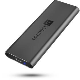 Connect IT AluSafe externý box pre SSD disky M.2 NVMe, 10 Gbps, USB-C (CEE-7050-AN)
