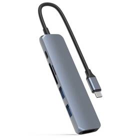 HyperDrive BAR 6 v 1 USB-C Hub pro iPad Pro, MacBook Pro/Air (HY-HD22E-GRAY) šedý (lehce opotřebené 8801730952)