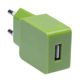 Ładowarka sieciowa Connect IT COLORZ USB, 1A (CI-595) Zielona