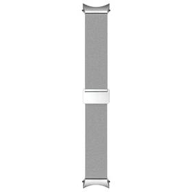 Řemínek Samsung Kovový z milánského tahu pro Watch4 44mm (velikost M/L) (GP-TYR870SAASW) stříbrný