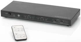 Przełącznik HDMI Digitus 4x2, matrix,, wsparcie 4K + zdalne sterowanie (DS-50304) Czarny