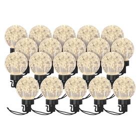 EMOS 20 LED řetěz - 20x párty žárovky, 7,6 m, venkovní i vnitřní, teplá bílá (DCPW07)