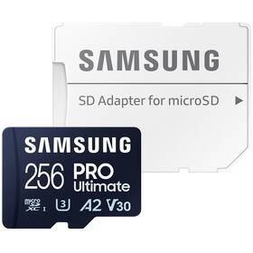Samsung Micro SDXC PRO Ultimate 256GB UHS-I U3 (200R/130W) + SD adaptér (MB-MY256SA/WW)