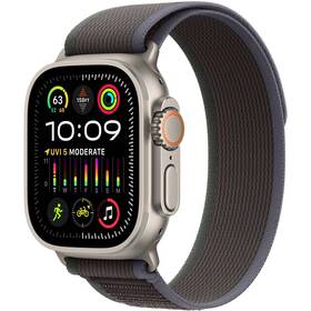 Inteligentny zegarek Apple Watch Ultra 2 GPS + Cellular, 49mm pouzdro z titanu - modro-černý trailový tah - S/M (MRF53CS/A)