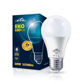 Żarówka LED ETA EKO LEDka klasik 18W, E27, teplá bílá (A65W18WW)