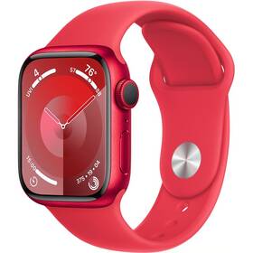 Inteligentny zegarek Apple Watch Series 9 GPS 41mm pouzdro z hliníku (PRODUCT)RED - (PRODUCT)RED sportovní řemínek - S/M (MRXG3QC/A)