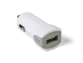 Zasilacz samochodowy Celly Turbo, 1x USB, 2,4A s funkcí rychlonabíjení (CCUSBTURBOWH) Biały